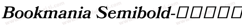 Bookmania Semibold字体转换